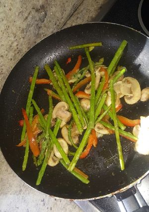 Una foto de Salteado de vegetales