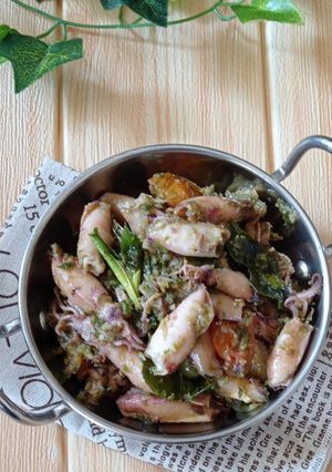 Foto resep Cumi Asin Cabe Hijau