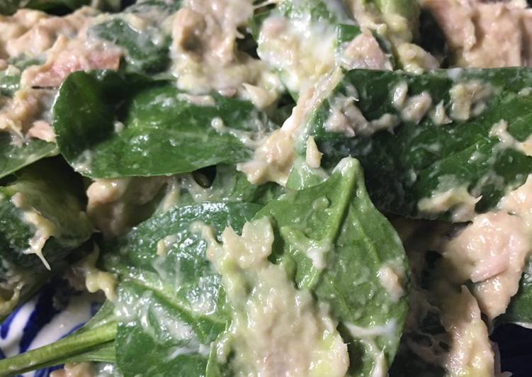 Keto Friendly Spinach Tuna Salad