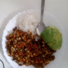 A picture of Githeri with Leftover Rice.