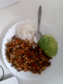 A picture of Githeri with Leftover Rice.