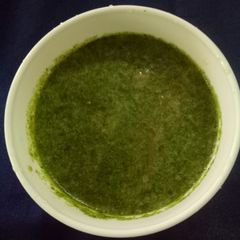 Coriander pudina chutney A picture of Coriander pudina chutney.