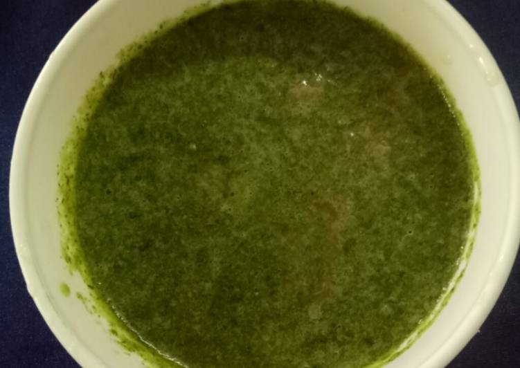 Easiest Way to Make Homemade Coriander pudina chutney
