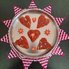 A picture of Carrot burfi.