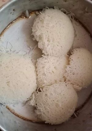 A picture of Idiyappam.