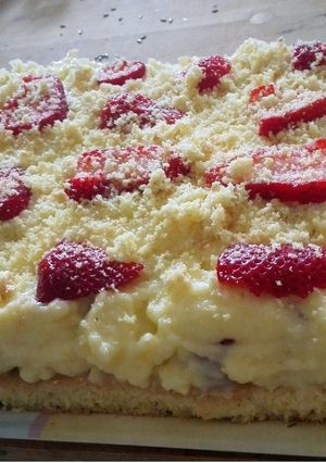 Gyors epres gyümölcskrémes recept fotója