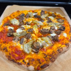 A picture of Neapolitan Style Pizza.