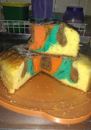 Una foto de Torta matera de colores 🍰😍