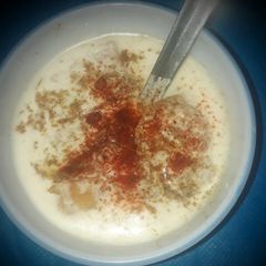 A picture of Dahi Vada.