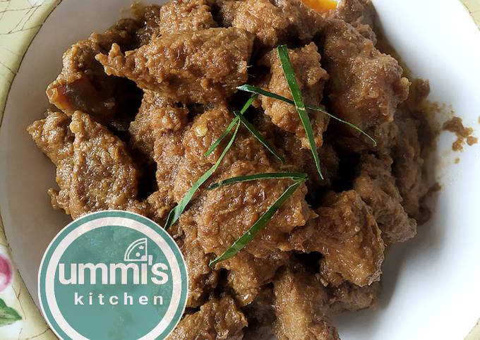 Rendang bumbu instan