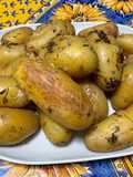 Pommes de terre au diable à l'absinthe et ail frais