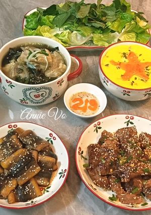 Hình của món Mâm cơm ngày Quốc khánh 2.9.
