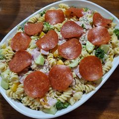 A picture of All-In Italian Pasta Salad.