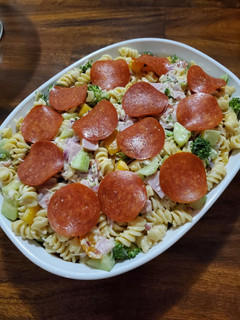 A picture of All-In Italian Pasta Salad.