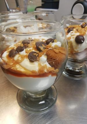 Φωτογραφία της συνταγής Cheesecake μελομακάρονο με λίγες θερμίδες ♠️💜