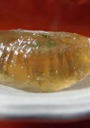 Una foto de Gelatina al vino blanco
