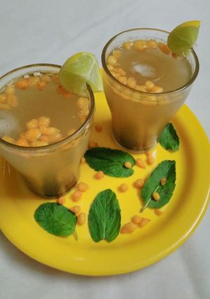 A picture of Jaljeera sharbat.