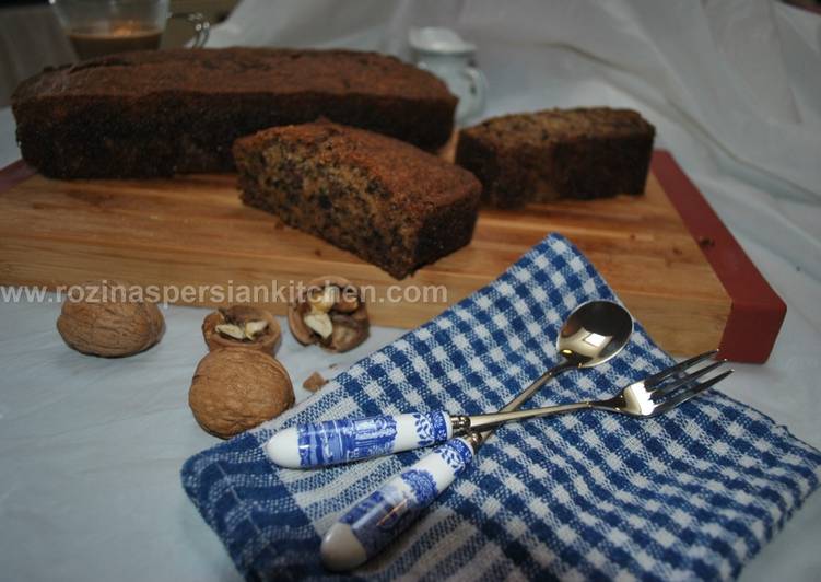 Step-by-Step Guide to Prepare Super Quick Homemade Banana &amp; Walnut Loaf نان موز و گردو