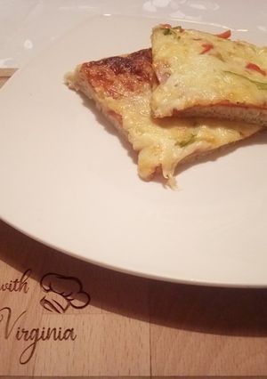 O poză a rețetei Pizza cu ardei.
