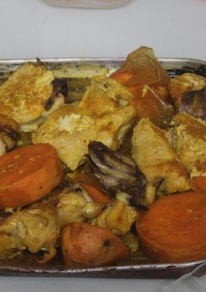 Foto principal de Pollo con boniato al horno