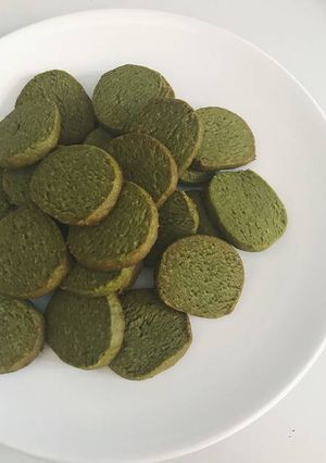 Une photo de 🇯🇵️ Les biscuits au matcha (thé vert japonais), rapides et faciles
