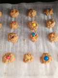 Galletitas de trigo sarraceno y M&M's