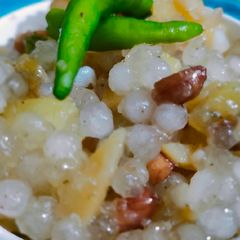 A picture of Navratri special sabudana kichri.