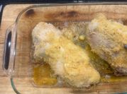 A picture of panko stuffed chicken breast