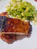 Carre de cerdo deshuesado con miel y mostaza 🍯🐽