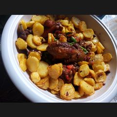 A picture of Fried Irish and peppered chicken.