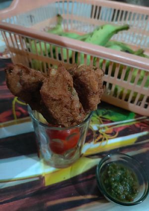 A picture of Buckwheat banana fritteres..
