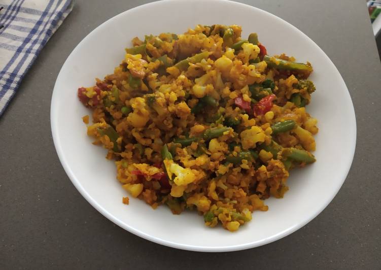 Paella de coliflor (sin arroz)