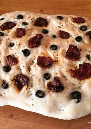 Una foto de Focaccia de tomates secos