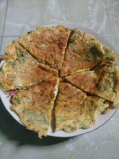 Foto resep Telur dadar + sayuran