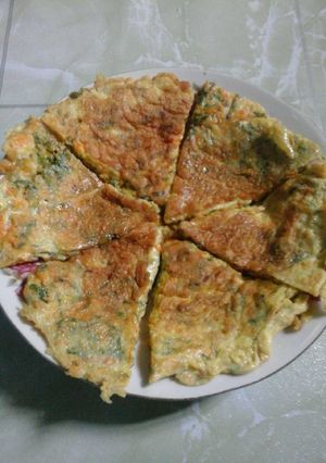 Foto resep Telur dadar + sayuran