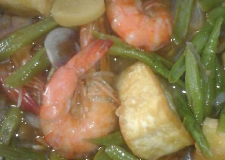 Tauco sayur campur enak dan pedas