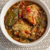 A picture of Kedjenou (spicy chicken stew) (Ivory Coast).