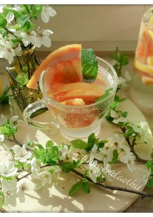 Hình của món #Detox 11 - Đốt mỡ thừa, eo thon [Bưởi, Bạc hà]🌿.