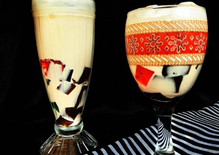 Resep: Es Jelly Susu bahan sederhana