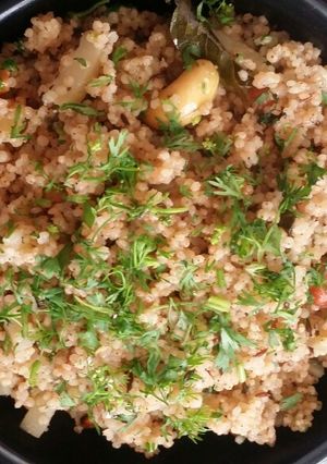 A picture of Sama rice upma.