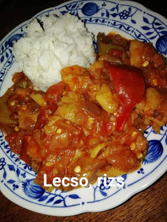 Lecsó, rizs recept fotója