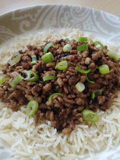 A picture of Vickys Asian-Style Caramelised Pork, GF DF EF SF NF.