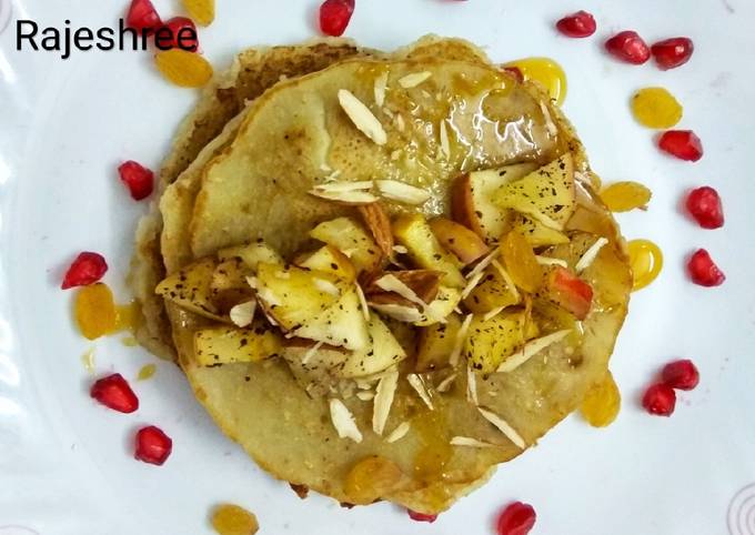Fruits Pancakes Recipe