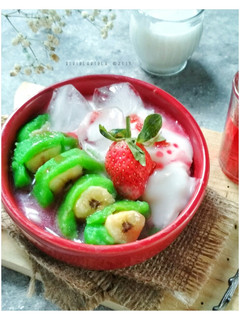 Foto resep Es Pisang Ijo