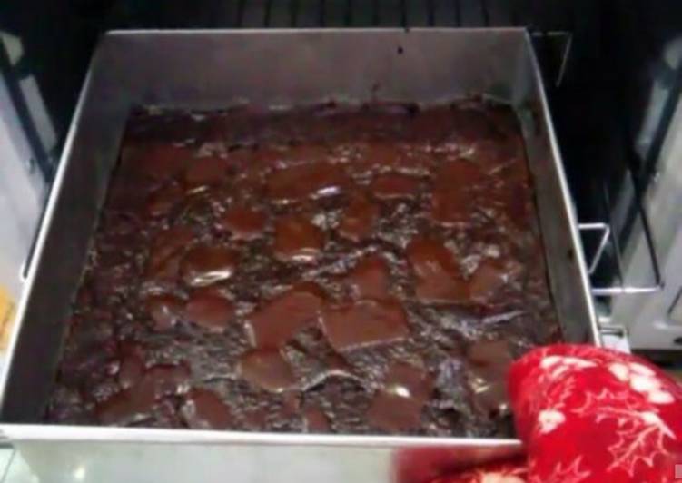 Super fudgy brownies coklat,ga bakal cari resep brownies lagi!