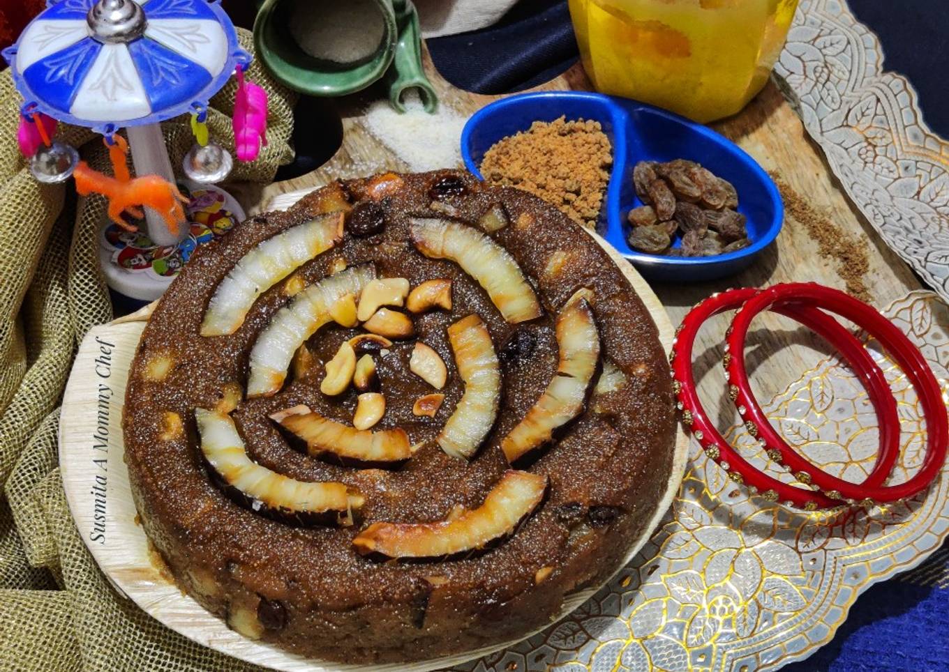 Mango sooji podo pitha