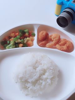 Foto resep Udang goreng tepung+mix veggie mpasi 2+ yo