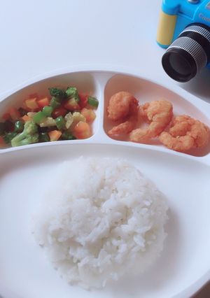 Foto resep Udang goreng tepung+mix veggie mpasi 2+ yo