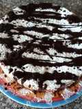 Torta exprés rellena de banana
