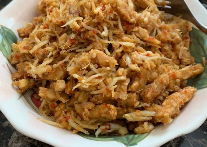 Resep Kering Teri Tempe resep Mama Mertua (mudah dan healthy pake Air fryer) Anti Gagal